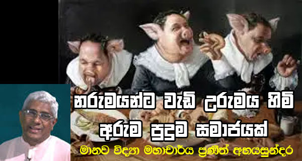 නරුමයන්ට වැඩි උරුමය හිමි අරුම පුදුම සමාජයක්