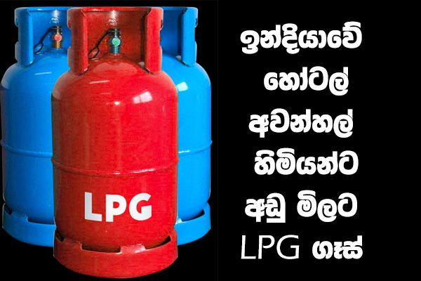 ඉන්දියාවේ හෝටල් අවන්හල් හිමියන්ට අඩු මිලට LPG ගෑස්