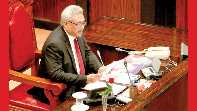 ජනපති අද ගෙනෙන රජයේ ප්‍රතිපත්ති ප්‍රකාශය ගැන සභාව කල් තැබීමේ විවාදය හෙට සහ අනිද්දා