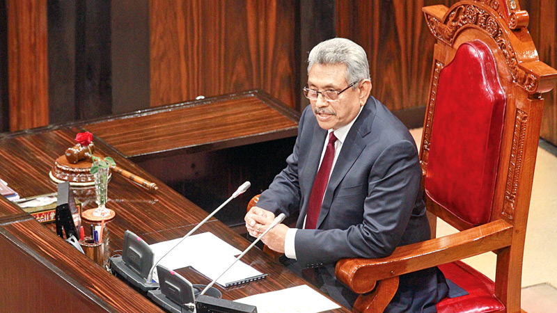 ජනපතිගේ රාජාසන කතාව මුල් කොට කතානායකට විපක්ෂයේ විරෝධය