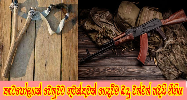 කැටපෝලයක් වෙනුවට තුවක්කුවක් යෙදවීම බඳු වත්මන් හදිසි නීතිය
