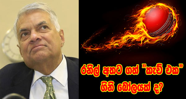 රනිල් අතට ගත් “කැච් එක” ගිනි බෝලයක්ද?