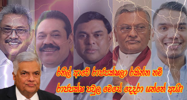 රනිල් ආවේ රාජපක්ෂලා රකින්න නම් රාජපක්ෂ පවුල මෙසේ දෙදරා යන්නේ ඇයි?