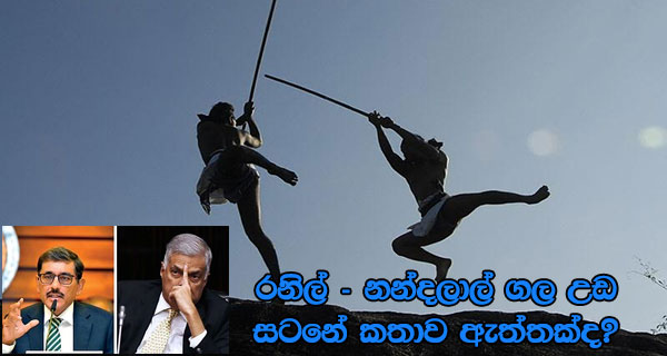 රනිල් – නන්දලාල් ගල උඩ සටනේ කතාව ඇත්තක්ද?
