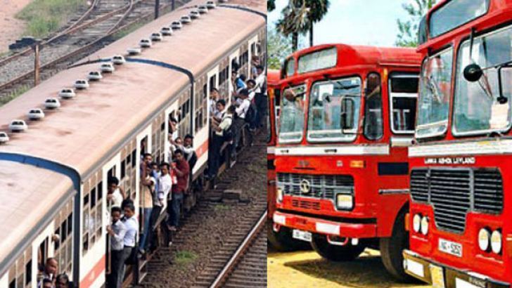 දුම්රිය සහ ලංගම බස් සාමාන්‍ය පරිදි ධාවනයේ