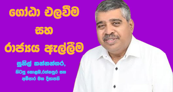 ගෝඨා එලවීම සහ රාජ්‍යය ඇල්ලීම