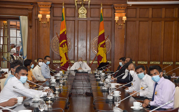 අරගල කරුවන් හා සම්මුතියකට ජනපතිගේ එකඟත්වය