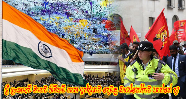 ශ්‍රී ලංකාවේ මානව හිමිකම් ගැන ඉන්දියාව දෙමළ ඩයස්පෝරාව පැත්තේ ද?
