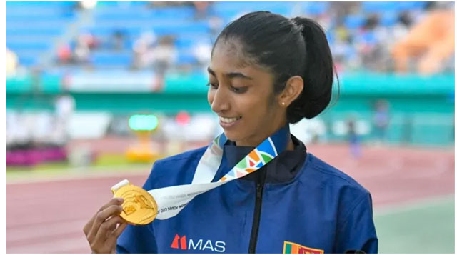 ශ්රී ලංකාවට ජාත්යන්තර කීර්රතියක් ගෙන දුන් තරුෂිට ජනපති ගෙන් දුරකතන ඇමතුමක්