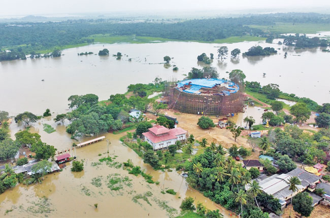 දීඝවාපී පුදබිම ජලයෙන් යටවෙයි