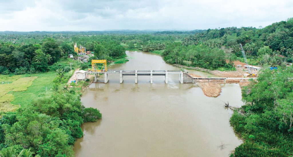 නිල්වලා ගඟට ලවණ ජලය මුසු වීමේ අවදානමක්
