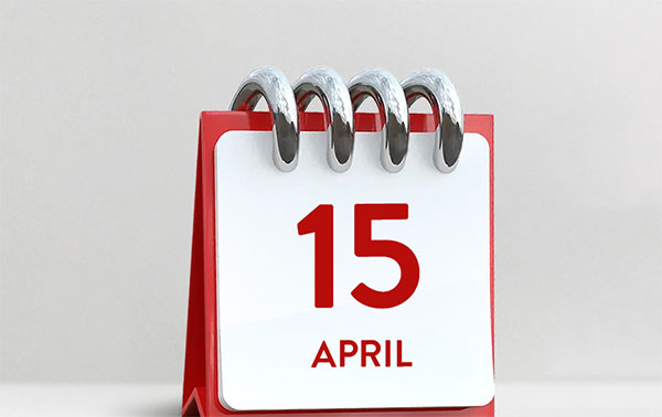 අප්රේල් 15 නිවාඩු දිනයක්