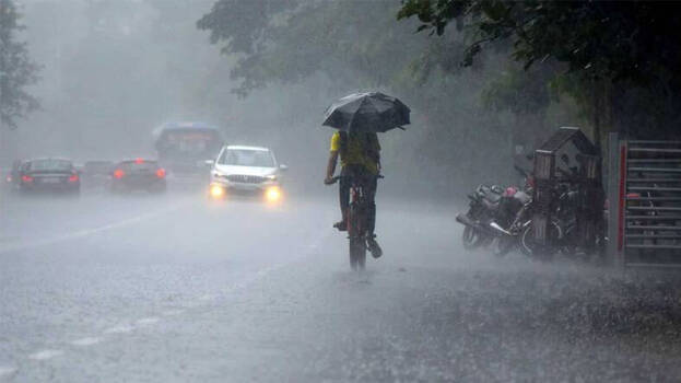 අදත් තැන තැන වැසි
