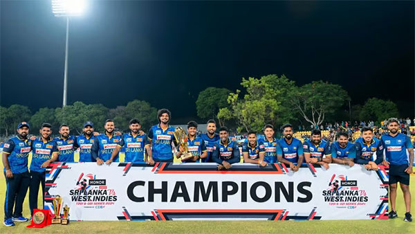 බටහිර ඉන්දීය කොදෙව්වන්ට එරෙහි T20 තරගාවලි ජයක්