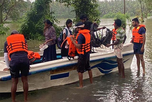 අයහපත් කාලගුණයෙන් පීඩාවට පත් ජනතාවට සහන සැලසීමේ කටයුතු අඛණ්ඩව