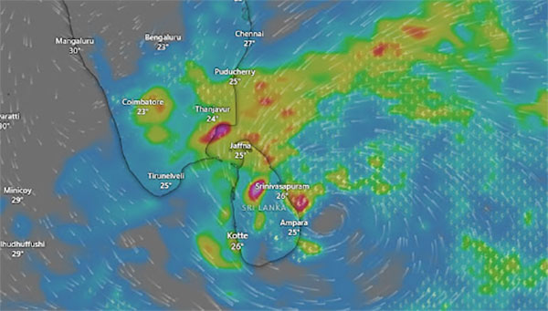 ප්‍රදේශ කිහිපයකට මි.මී 150 ඉක්මවූ වැසි