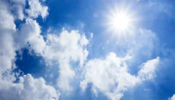 දිවයින වටා මුහුදු ප්‍රදේශවලට වැසි රහිත කාලගුණ තත්ත්වයක්