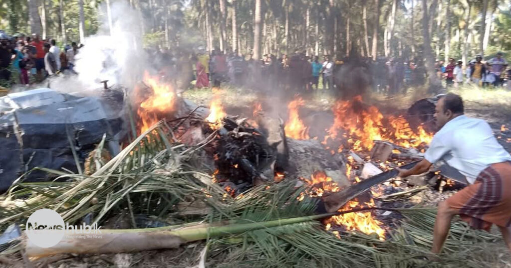 ප්‍රහාරක පුහුණු ජෙට් යානයක් මිණුවන්ගැටේට කඩා වැටේ