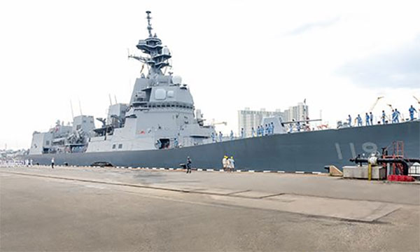 ජපාන සමුද්‍රීය ස්වයං බලකායට අයත් නෞකාවක් කොළඹට