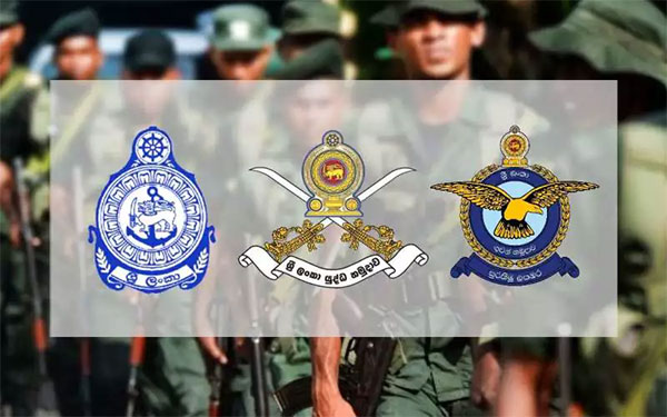 ත්රිවිධ හමුදාවේ 12,434 කට උසස්වීම්