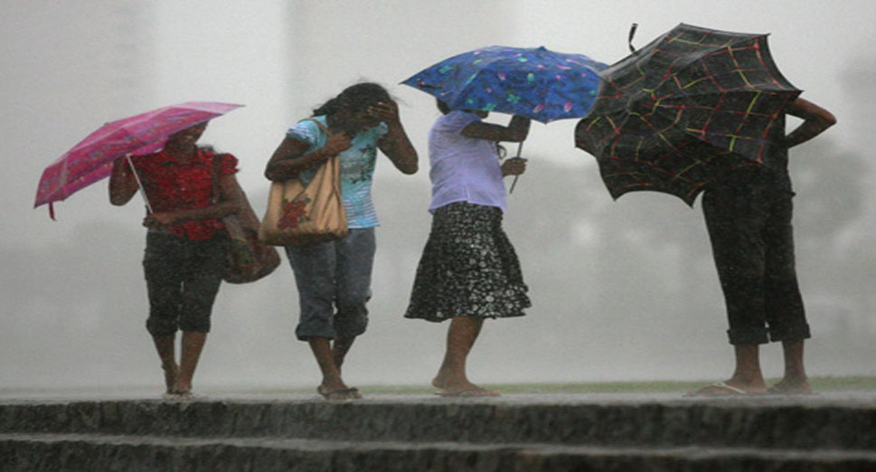 අද සවස සබරගමුව මධ්යම ඌව පළාත්වලට වැසි