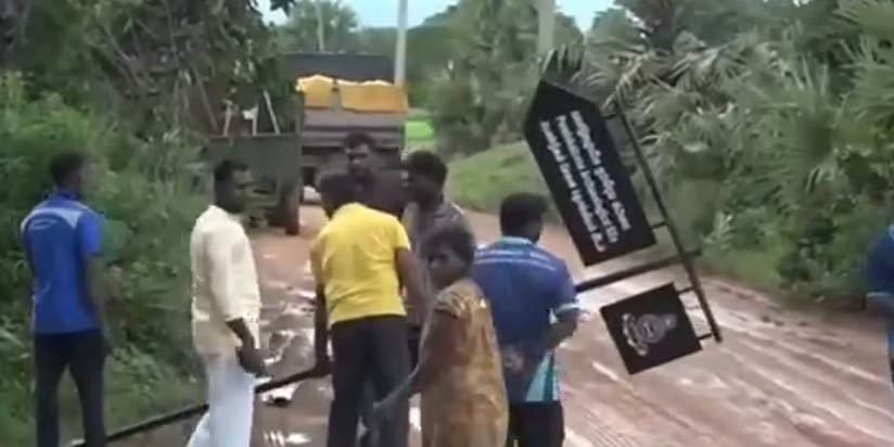 පුරා විද්‍යා නාමපුවරු ගැලවූ අයෙක් අත් අඩංගුවට;ප්‍රා සහා සහාපති පලා ගිහින්