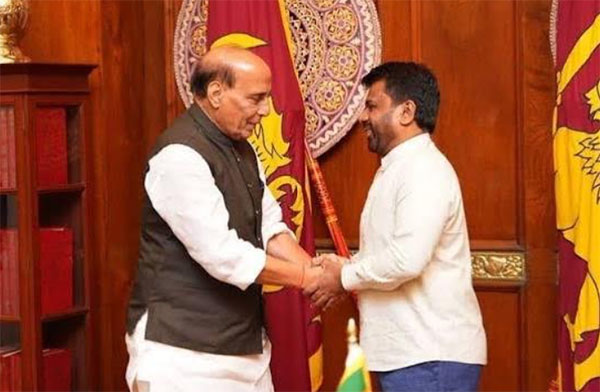 ජනාධිපති අනුර කුමාර දිසානායක ඉන්දීය ආරක්ෂක අමාත්ය රාජ්නාත් සිංහ් හමුව