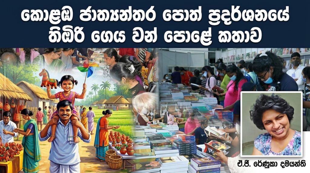 කොළඹ ජාත්යන්තර පොත් ප්රදර්ශනයේ තිඹිරි ගෙය වන් පොළේ කතාව ඒ.ජී. රේණුකා දමයන්ති