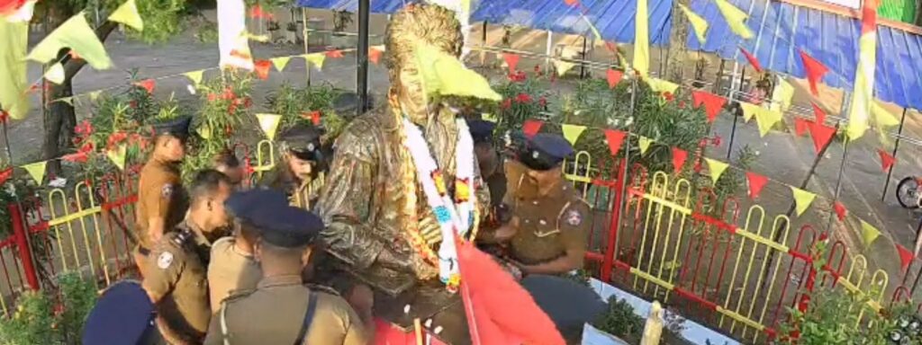 නල්ලූර්හි තිලීපන්ගේ ලෝකඩ පිළිරුව පොලිසියෙන් ඉවත් කරයි